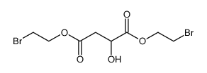 bis(2-bromoethyl) 2-hydroxybutanedioate结构式