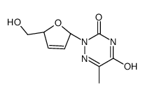 2-[(2R,5S)-5-(hydroxymethyl)-2,5-dihydrofuran-2-yl]-6-methyl-1,2,4-triazine-3,5-dione结构式