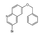 6-(BENZYLOXY)-3-BROMOQUINOLINE结构式
