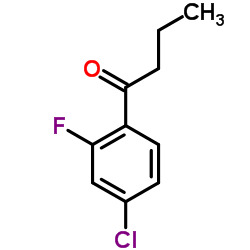 1-(4-Chloro-2-fluorophenyl)-1-butanone Structure
