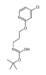 tert-butyl N-[3-(4-chloropyridin-2-yl)oxypropyl]carbamate Structure