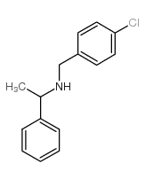 (4-氯苄基)-(1-苯乙基)胺结构式