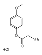 (4-methoxyphenyl) 2-aminoacetate,hydrochloride Structure