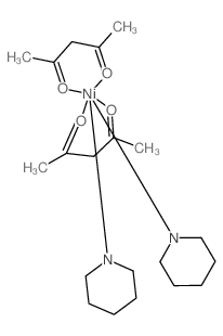 Nickel,bis(2,4-pentanedionato-kO2,kO4)bis(pyridine)-结构式