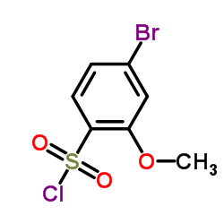4-溴-2-甲氧基苯-1-磺酰氯结构式