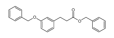 3-(3-benzyloxy-phenyl)-propionic acid benzyl ester结构式
