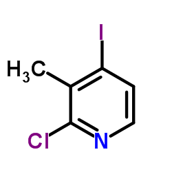 2-Chloro-4-iodo-3-methylpyridine Structure