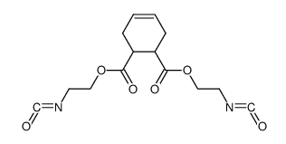 4-Cyclohexene-1,2-dicarboxylic acid bis(2-isocyanatoethyl) ester Structure