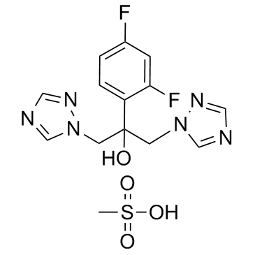 氟康唑甲磺酸盐结构式