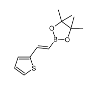 (E)-4,4,5,5-tetramethyl-2-(2-(thiophen-2-yl)vinyl)-1,3,2-dioxaborolane Structure
