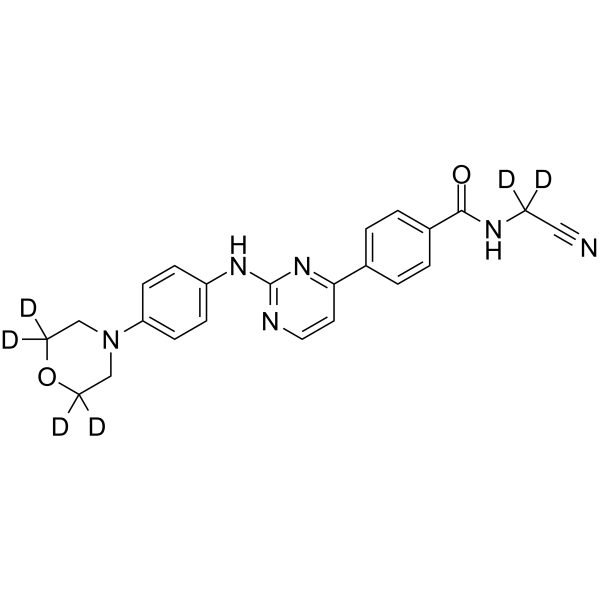 Momelotinib-2,2,6,6-d6结构式
