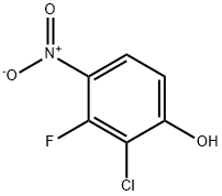 2-氯-3-氟-4-硝基苯酚结构式