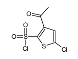 3-乙酰基-5-氯噻吩-2-磺酰氯结构式