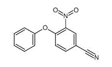 3-nitro-4-phenoxybenzonitrile Structure
