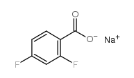 2,4-二氟苯甲酸钠结构式