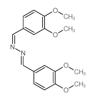 1-(3,4-dimethoxyphenyl)-N-[(3,4-dimethoxyphenyl)methylideneamino]methanimine结构式