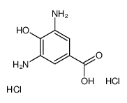 3,5-diamino-4-hydroxybenzoic acid dihydrochloride structure