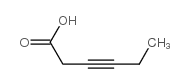 3-Hexynoic acid structure