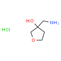 3-(氨基甲基)四氢呋喃-3-醇盐酸结构式