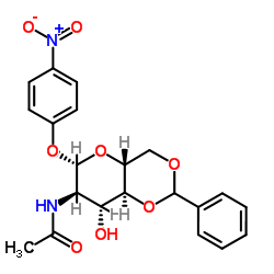 4-Nitrophenyl2-acetamido-2-deoxy-4,6-O-benzylidene-b-D-glucopyranoside picture