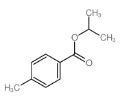 Benzoic acid,4-methyl-, 1-methylethyl ester Structure