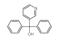3-Pyridinemethanol, a,a-diphenyl- structure