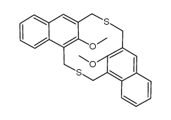 cisoid-anti-11,22-dimethoxy-2,13-dithia-[3.3](1,3)naphthalenophane Structure