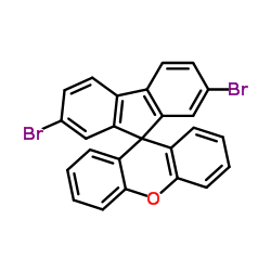 2,7-二溴螺[芴-9,9'-氧杂蒽]结构式