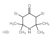 3,5-dibromo-2,2,6,6-tetramethylpiperidin-4-one,hydrobromide Structure