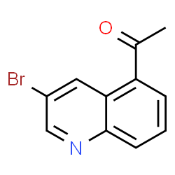1-(3-溴喹啉-5-基)乙-1-酮结构式