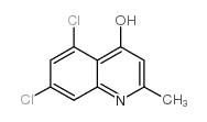 5,7-二氯-4-羟基-2-甲基喹啉结构式