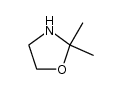 2,2-dimethyl-1,3-oxazolidine结构式