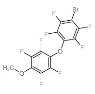 Benzene,1-(4-bromo-2,3,5,6-tetrafluorophenoxy)-2,3,5,6-tetrafluoro-4-methoxy-结构式