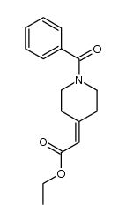 1-benzoyl-4-[(ethoxycarbonyl)methylene]piperidine结构式