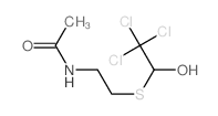Acetamide,N-[2-[(2,2,2-trichloro-1-hydroxyethyl)thio]ethyl]-结构式
