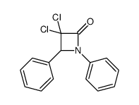 3,3-dichloro-1,4-diphenylazetidin-2-one结构式