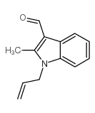 1-烯丙基-2-甲基-1H-吲哚-3-甲醛结构式