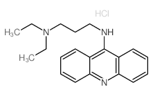 1,3-Propanediamine,N3-9-acridinyl-N1,N1-diethyl-, hydrochloride (1:2)结构式
