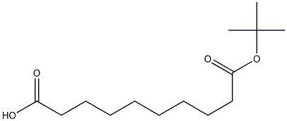 Decanedioic acid, mono(1,1-dimethylethyl) ester structure