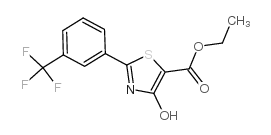 4-羟基-2-[3-(三氟甲基)苯基]-1,3-噻唑-5-羧酸乙酯结构式