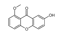 7-hydroxy-1-methoxyxanthen-9-one结构式