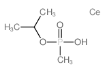 Phosphonic acid, methyl-, monoisopropylester, cerium(3+) salt (8CI)结构式