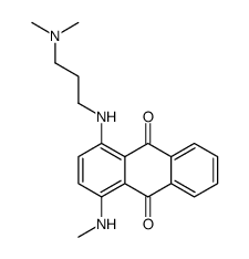 1-[3-(dimethylamino)propylamino]-4-(methylamino)anthracene-9,10-dione结构式