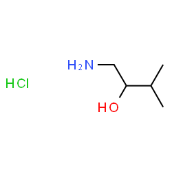 1-氨基-3-甲基丁烷-2-醇盐酸盐结构式