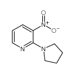 3-硝基-2-(1-吡咯烷基)吡啶结构式