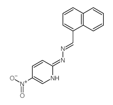 1-Naphthalenecarboxaldehyde,2-(5-nitro-2-pyridinyl)hydrazone Structure