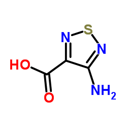 4-氨基-(1,2,5)-噻二唑-3-甲酸结构式