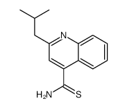 2-(2-methylpropyl)quinoline-4-carbothioamide Structure