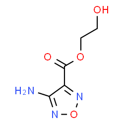 1,2,5-Oxadiazole-3-carboxylicacid,4-amino-,2-hydroxyethylester(9CI) Structure