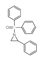 Aziridine,1-(diphenylphosphinyl)-2-phenyl- Structure